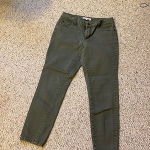 Army Green Skinny Jeans